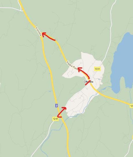 Kartta kiertotiestä